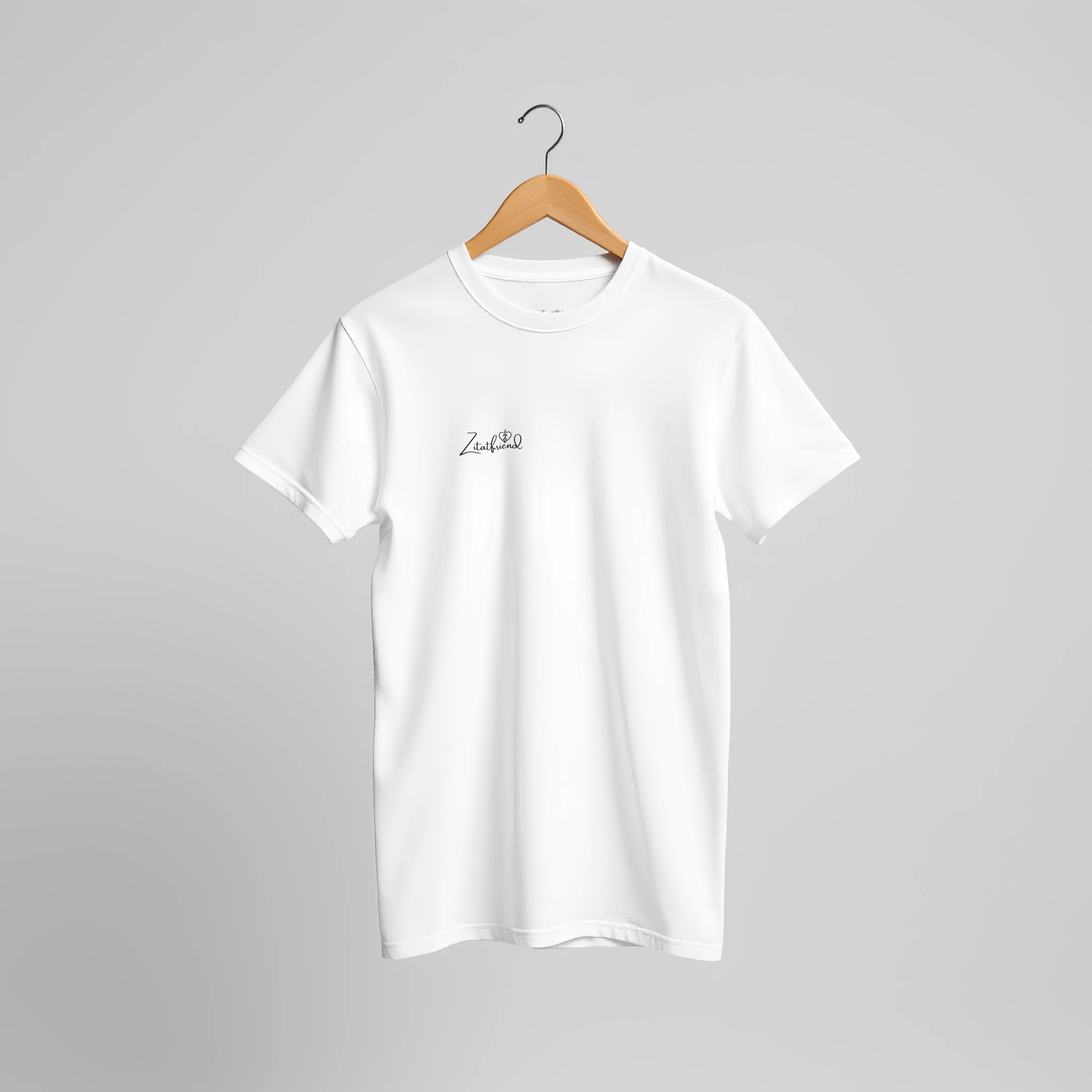 ZitatFriend Statement Shirt Weiß