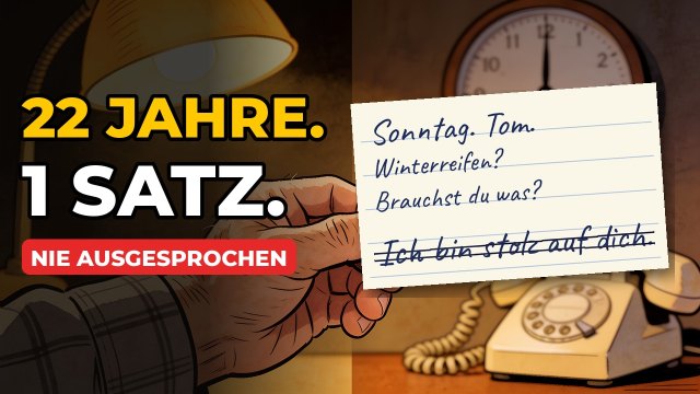 Vorschaubild zum Video: 22 Jahre lang rief er jeden Sonntag an. Bis sein Sohn diesen Zettel fand