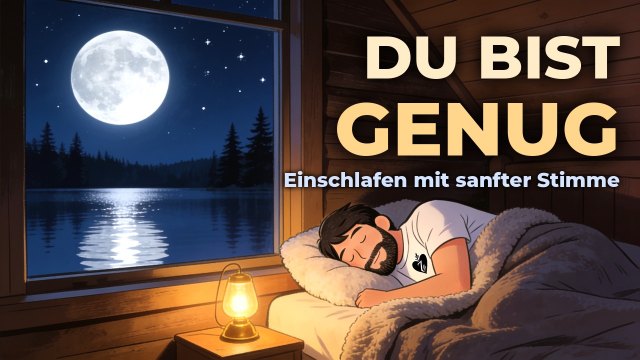 Einschlafen mit sanfter Stimme: Du bist genug